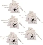 MUSISALY 10pcs Drawstring Jump Rope Bags Reusable Sachet Bag Produce Bags Gym Holder Bag Travel Organizer for Small Jewelry Bracelet Beads Spice Bags