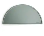Mushie Silicone Table Mat for Baby High Chair Table Cambridge Blue ''NEW''