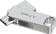 PNY 64GB Duo Link USB 3.2 Type-C Dual Flash Drive for Android Devices and Computers - External Mobile Storage for Photos, Videos, and More - 200MB/s