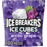 ICE BREAKERS Arctic Grape Sugar-Free Gum, 8.11 oz, 100 Pieces