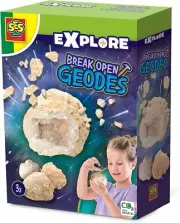 SES Creative 25079 Break Open geodes - Real geodes to Break Open Yourself, Beaut