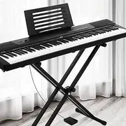 88 Keys Electronic Piano Keyboard Digital Electric with Stand Sustain Pedal