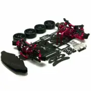 Alloy & Carbon Sakura D4 1:10 AWD 4WD OP EP RC Car Frame Kit with 4 Wheels