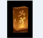 10 Dragonfly white paper candle lantern bags wedding party favor