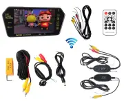7" Bluetooth MP5 Car Rearview Monitor Wireless Parking Reverse Backup Camera Kit