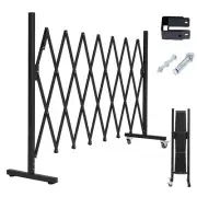 Metal Expandable Barrier Fence for Dogs, Portable Barricade Gate with Casters...