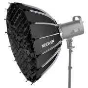 NEEWER 65cm Parabolic Softbox Quick Set up for Diffusers/Honeycomb Grid/Bag