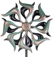 Wind Spinner Metal Kinetic Sculpture Pinwheels Outdoor Yard Garden Decoration