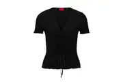 Hugo Womens/Ladies Slissy Top (Black) - UTGT4975