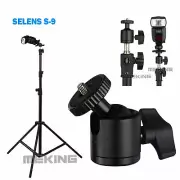 Selens Metal Mini Tripod Ballhead Ball Head MK-9 For Camera Tripod Monopod Flash