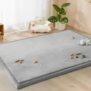 Large Baby Play Mat, Coral Velvet Rug Foam Soft Crawling Mats, 3Cm Thick Playmat