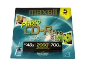 Blank CDs 5 pack - MAXELL CD-R Pro for Photo - 48x - 700mb - Brand New - Sealed