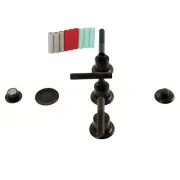 Kingston Brass KB6325CKL Three-Handle Bidet Faucet, Oil Rubbed Bronze, Bronze
