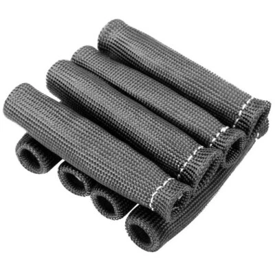 8PCS 1200° Spark Plug Wire Boots Protectors Sleeve Heat Shield Cover For SBC BBC