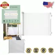 Durable Retractable Dog Gate - 36.6" High & 71" Wide, Easy One-Handed Operation