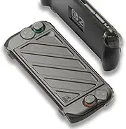 Savage Raven by Skull & Co. StandGrip Front Cover Bundle for Nintendo Switch 2: Protective Case with Textured Grips Full Protection and Hard-Shell Front Cover Handheld Design - Smoky Black