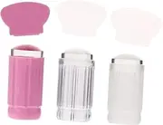 Ipetboom 6pcs Nail Stamping Tool Set Clear Nail Stamper Scraper for Manicure for Elegant Art Designs Easy to Use with Unique Patterns