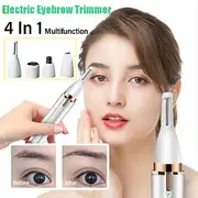 Portable 4 in 1 Electric Epilator Women Eyebrow Nose Lady Trimmer Facial Hair Removal Face Body Painless Female Shaver Depilator