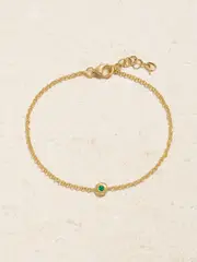[Octavia Elizabeth] Octavia Elizabeth - + Net Sustain Nesting Gem Recycled 18-karat Gold Emerald Bracelet - One size One size Gold