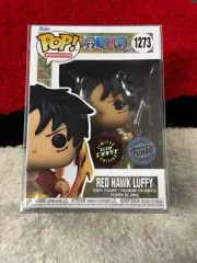 Funko Pop One Piece 1273 Red Hawk Luffy Limited Glow Chase Edition