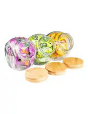 [Little Label Co] Bamboo Lid/Glass Snack Jar 4L in Clear