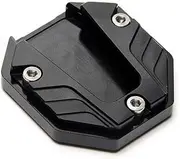Stand Pad CNC Aluminum Alloy Motorcycle Bike Kickstand Extender Foot Side Stand Extension Pad Support Plate Anti-skid Lift Stand(Black)