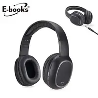 在飛比找PChome商店街優惠-E-books S90 藍牙4.2無線重低音耳罩式耳機