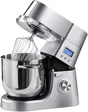 Electric Stand Mixer for Baking with 6.5L Stainless Steel Mixing Bowl Food Mixer 8 Speeds LCD Display Planetary Mixing System with Dough Hook, Wire Whip & Beater for Baking Cake, Desserts 1200W (Colo