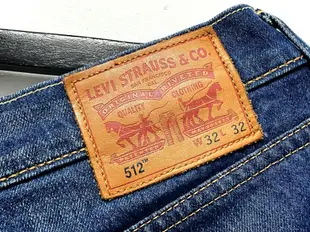 LEVI'S LEVIS 512 28833-0175 專櫃款 上寬下窄 限量 黑刺繡 牛仔褲