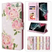 For iPhone 15 14 Pro Max Plus 13 12 11 XS XR 8 Patterned Case Card Wallet Cover