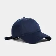 Plain Baseball Cap Navy Blue - S