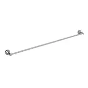 MEIR Round Brass Single Towel Rail - Polished Chrome - 900mm