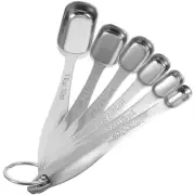 1 Set metal measuring spoons of Measuring Spoons Heavy Duty Stainless Steel