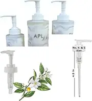 Ultra Essentials Custom Made Dispenser Pumps for Olaplex No. 3, No. 4, No. 5 | White, 2 ml Accurate Dispensing, Lockable Top, Shower Use, Saves Product