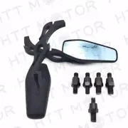 Universal Motorcycle Rearview Mirrors Rear View Side Mirror 8mm 10mm black