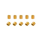 10 Pcs M3x6mm Round Aluminum Standoff Column Spacer Female Golden Tone for DIY