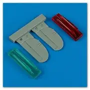 Quickboost 72413 1/72 Spitfire Mk IX Position Lights & Rudder for Hasegawa