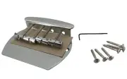New 4 String Electric Bass Bridge Hardtail Metal Tailpiece Replacement