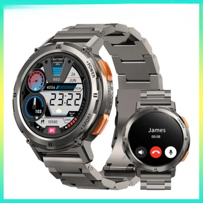 Smart Watch Men Smartwatch AI Voice Bluetooth Call Waterproof Digital Electronic