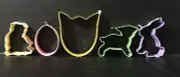Easter Cookie Cutters Set Of 5 Celebrate It Egg Bunny Lamb Chick Tulip New