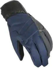 Macna Daunto RTX NightEye waterproof Motorcycle Gloves, black-blue, Size S for Men Black Blue