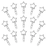 60Pcs Star Shaped Spring Snap Keychain Clip,Metal Swivel Clasp Snap Hook Key ...