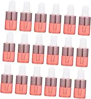 Healeved 20pcs Portable Glass Dropper Bottles Travel Refillable Essential Oil Droplet Containers for Liquids Cosmetics and Samples Durable and Safe for Long Term Use
