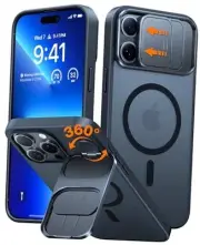 Magnetic Shockproof for iPhone 15 Pro Case for iPhone 15 Pro (6.1 inch) Black