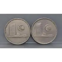 在飛比找蝦皮購物優惠-幣1022 馬來西亞1971.85年50錢硬幣 共2枚