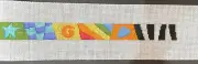 S Roberts Cook Adult Hearts Theme Belt Handpainted Needlepoint Canvas