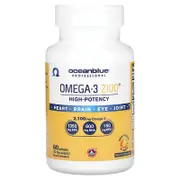 OceanBlue, Professional, Omega-3 2100, High-Potency, Natural Orange, 2,100 mg, 60 Softgels (1,050 mg per Softgel)