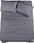 Utopia Bedding Queen Bed Sheets Set - 4 Piece - Brushed Queen, Grey