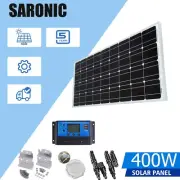 400W Solar Panel Kit Mono 400 Watt Caravan Camping Battery Charging Controller