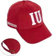 Desert Cactus Indiana University Baseball Hat Hoosiers Bloomington Brimmed Embroirderd Hats Cap Adjustable Cloth Strap Adult (Style M1) Red, Red, One Size